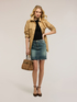 Denim mini skirt image number 0