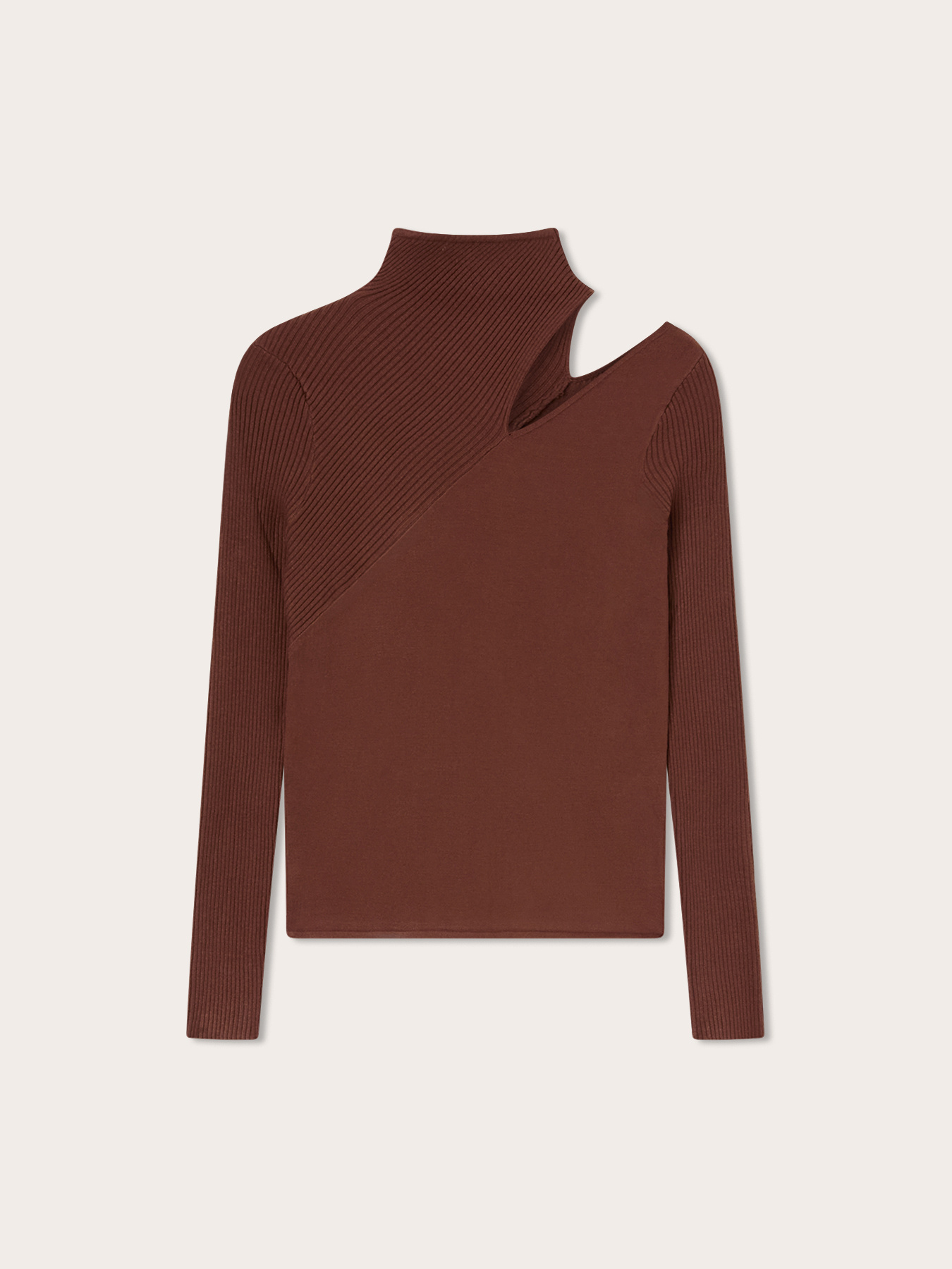Cuello alto con cut-out en el hombro image number 0