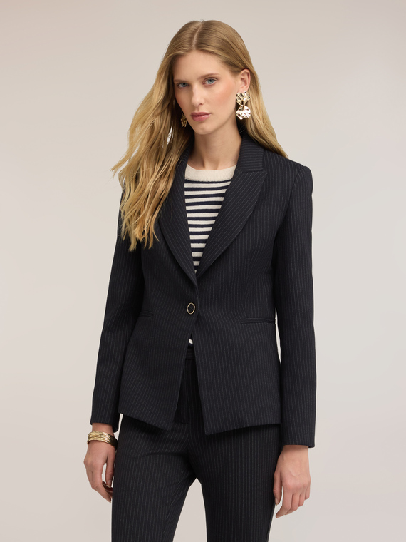 Pinstripe blazer in Milano stitch