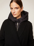 Langer Mantel mit Fransen und interner Steppjacke image number 2