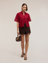 Boxy macram&eacute; lace shirt image number 2