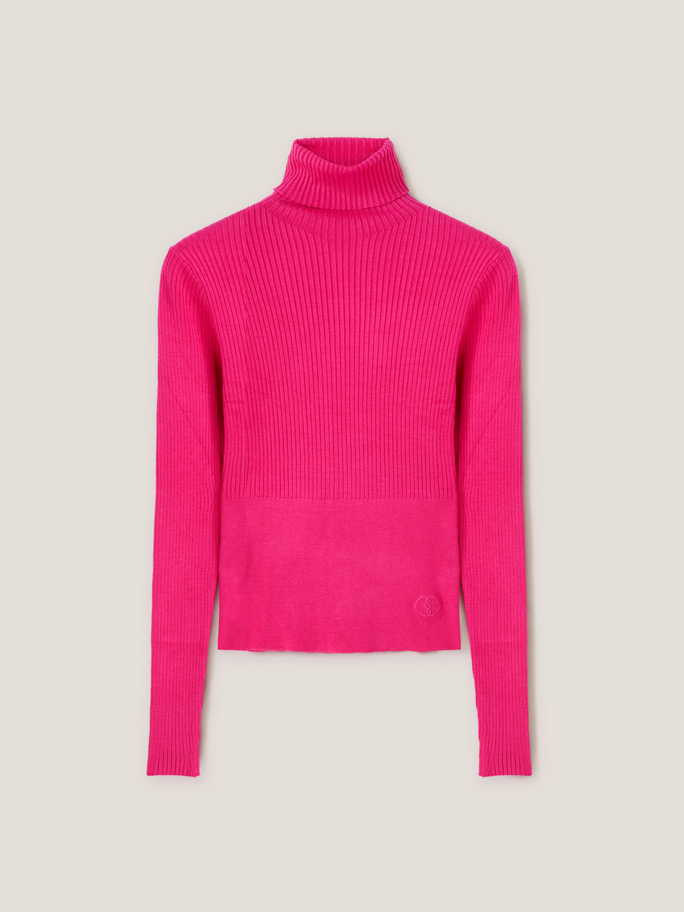 Dolcevita in maglia a coste image number 3