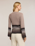 Ribbed sweater with bell sleeves image number 1