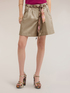 High-waisted poplin shorts with belt image number 2