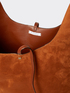 Suede-effect faux leather tote bag image number 4