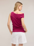 Jersey top with asymmetric boat neckline image number 1