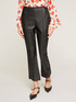 Pantaloni kick flare in tessuto spalmato image number 0