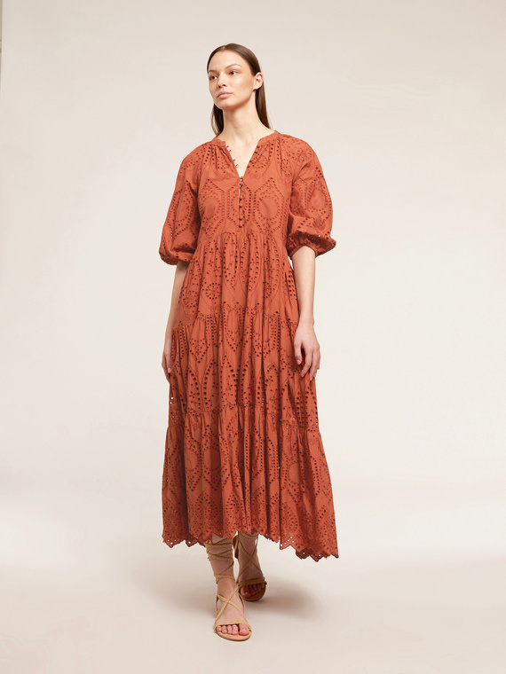 Broderie Anglaise oversized dress
