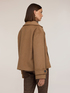 Manteau crois&eacute; en drap de laine m&eacute;lang&eacute;e image number 1