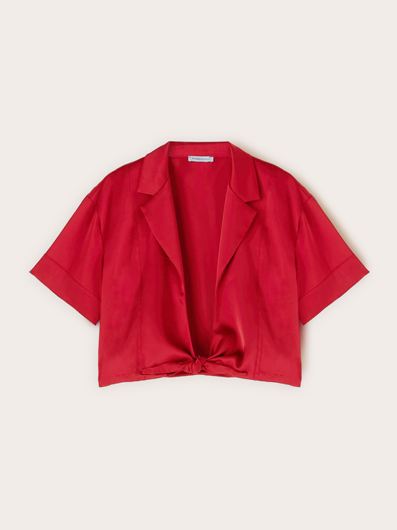 Satin shrug