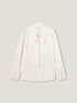 Blusa con fiocco maniche lunghe image number 3