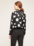 Blouse &agrave; manches longues &agrave; motif &agrave; pois image number 1