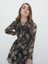 Short cashmere patterned dress image number 0