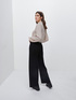 Knit palazzo trousers image number 1