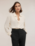 Fluid shirt with back buttoning image number 2