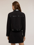 Veste avec inserts en cuir verni image number 1
