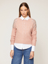 Maglia misto angora con pietre image number 0