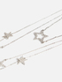 Collar de varios hilos con colgantes a forma de estrella image number 1