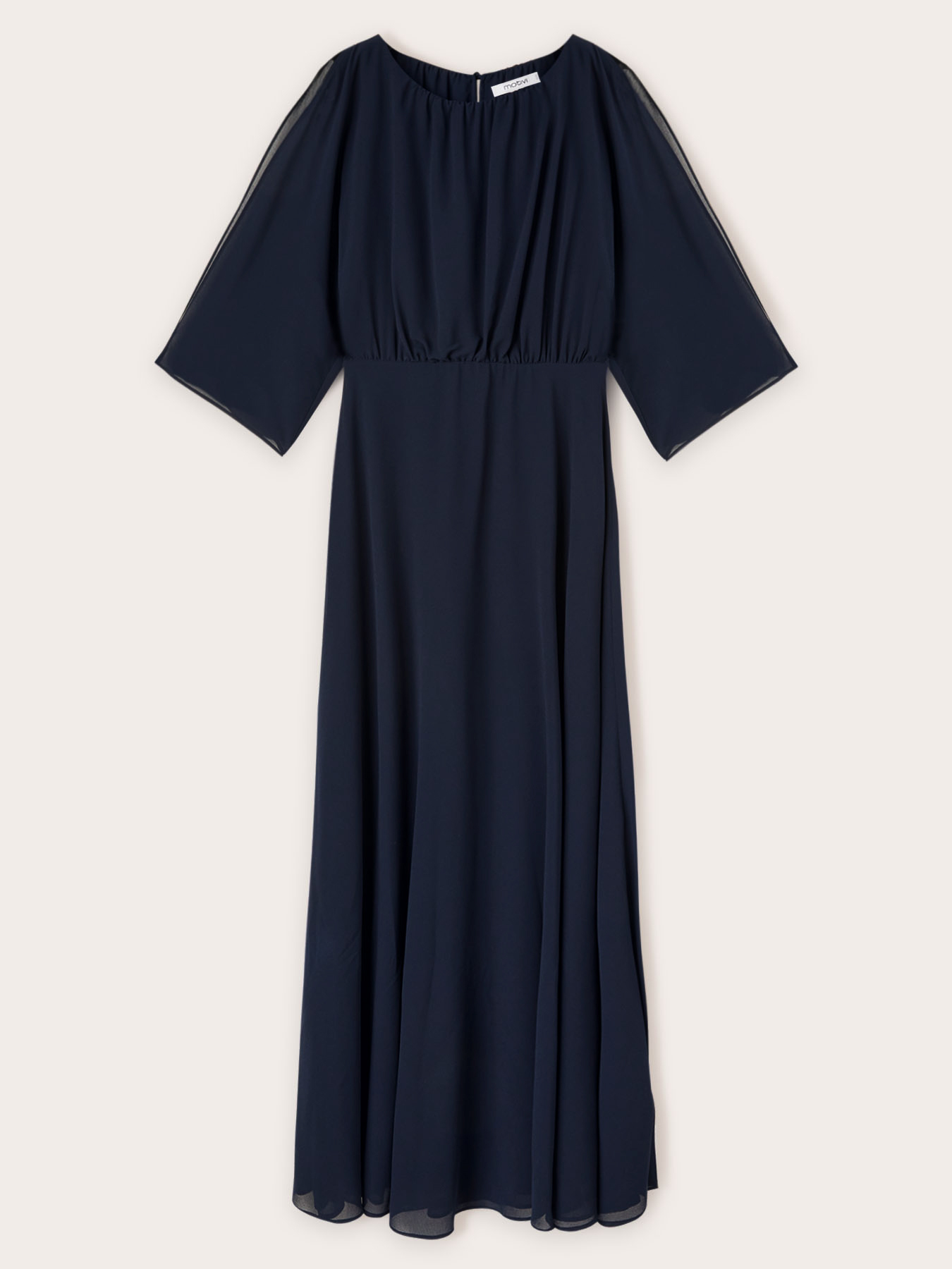 Robe longue drap&eacute;e image number 4