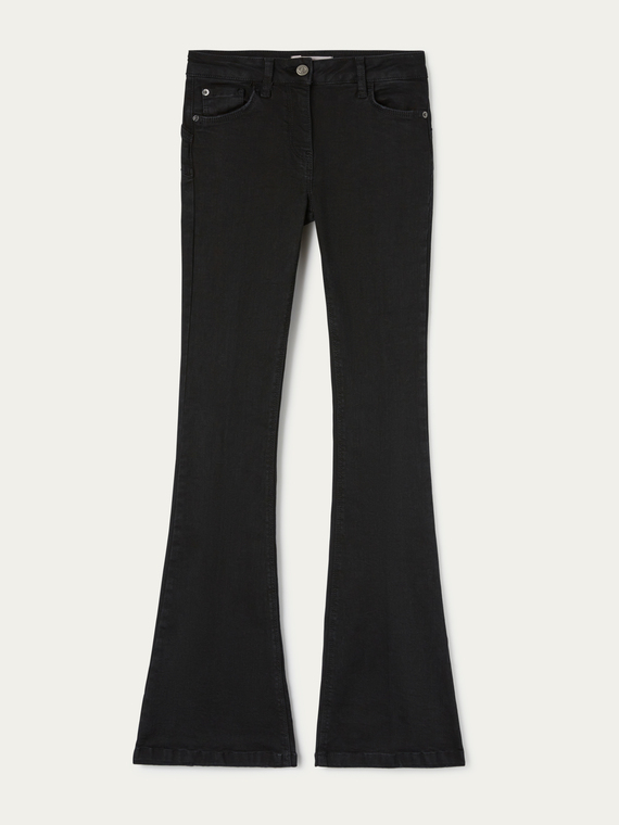 High-waisted Elle flared jeans