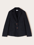 Einreihige Blazerjacke aus Denim image number 4