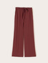 Palazzo pants in envers satin with sash image number 4