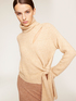 Alpaca blend turtleneck sweater with cut out feature image number 2