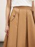 Midi skirt with split pleats image number 2