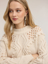 Ajour&eacute; mixed wool knitwear image number 3