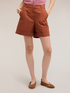 High-waisted cotton shorts image number 2