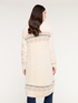 Cardigan lungo jacquard effetto pelliccia image number 1