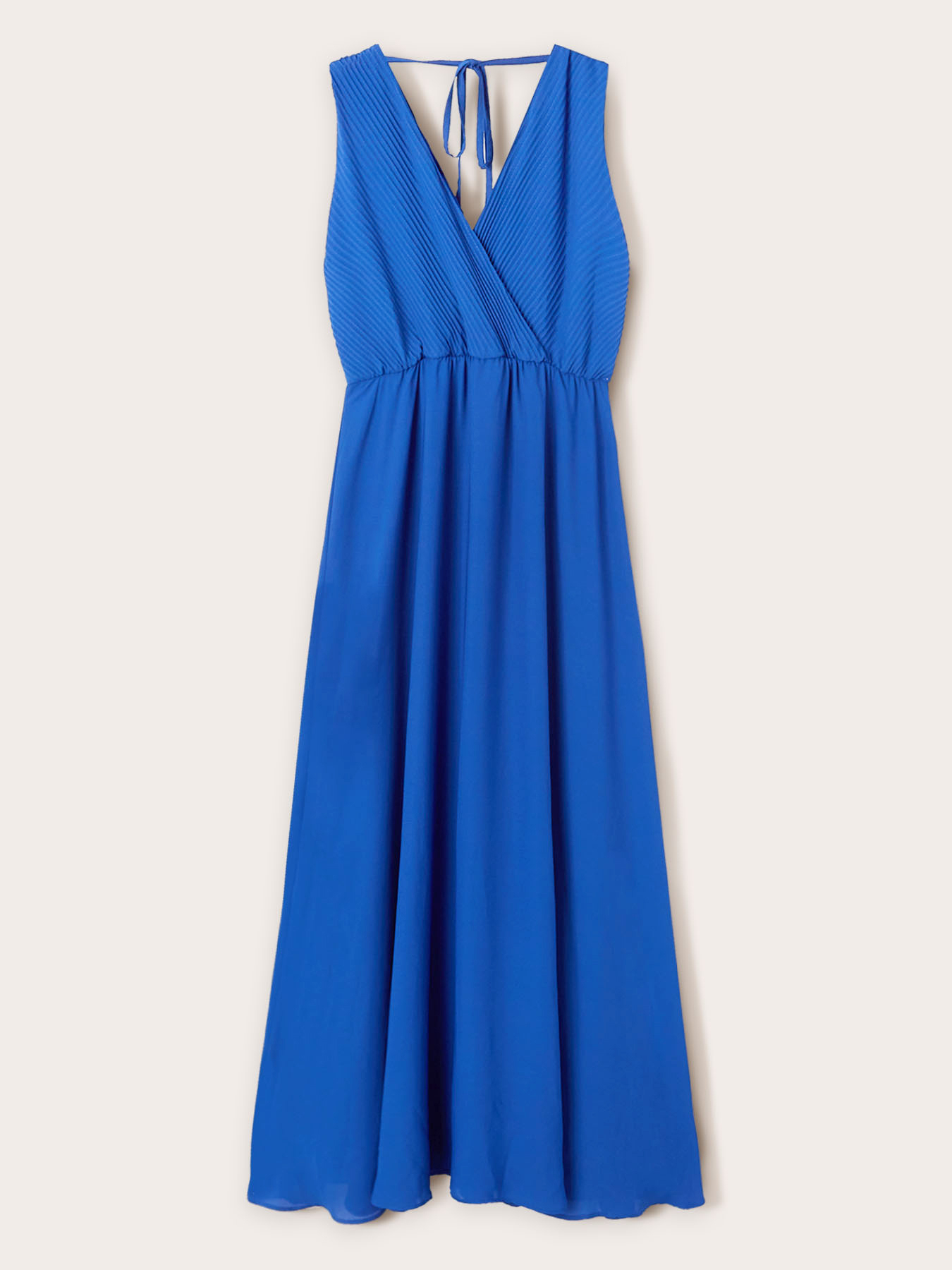 Long dress with pleated bodice image number 4