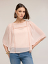 Georgette blouse with ajour&eacute; embroidery image number 2
