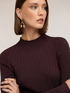 Rippstrick-Pullover mit diagonalen Rippen und asymmetrischem Saum image number 3