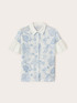 Camicia in cotone con ricamo floreale image number 4