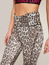 Leopard print high waist fitness leggings image number 2
