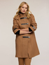 Mixed wool cloth coat with inserts image number 0