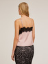 Top de lenjerie din satin cu ornamente din dantelă image number 2