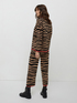 Animal print cropped trousers image number 1