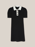 Knitted dress with contrasting collar image number 3