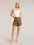 Cotton poplin shorts image number 0