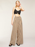 Palazzo trousers with striped pleats image number 3