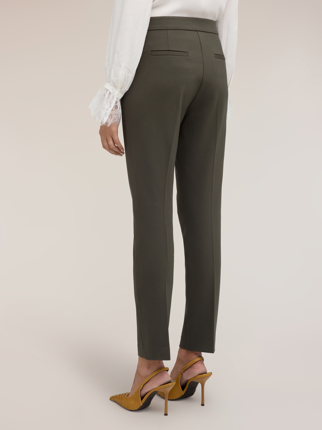 Slim-Fit-Hose aus Milano-Strick image number 1