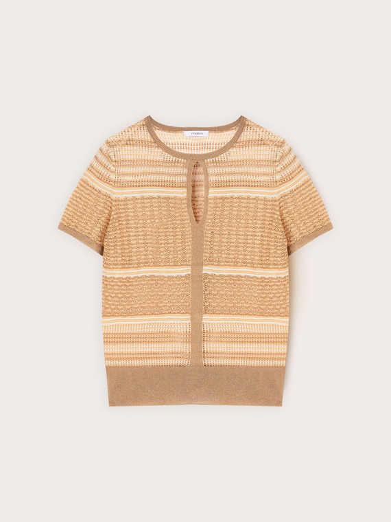 Pulover &icirc;n dungi cu amestec de lurex