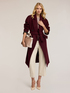 Manteau crois&eacute; en drap de laine m&eacute;lang&eacute;e image number 0