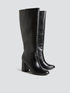 High croc embossed boots image number 1