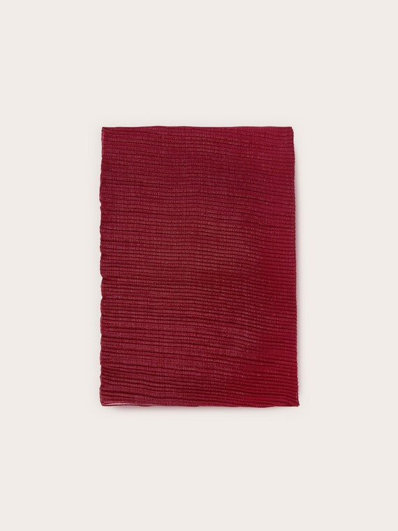 Pleated lurex scarf