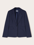 Single-breasted blazer jacket in milano knit image number 4