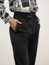 Gathered high waisted baggy jeans image number 2