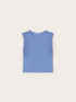 Mixed linen T-shirt with lace inserts image number 4